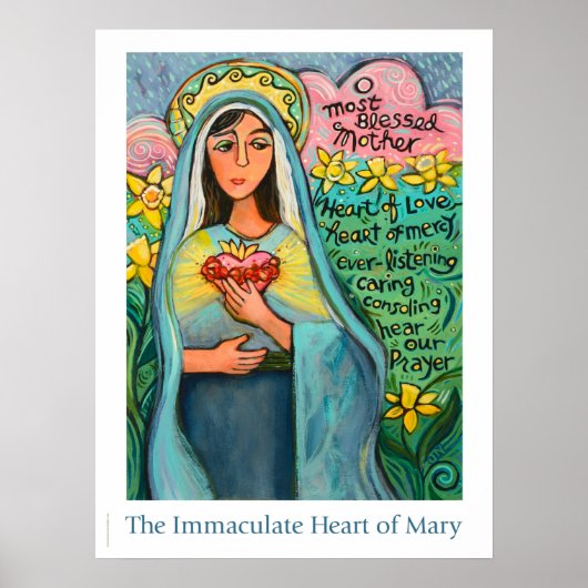 Poster du Coeur Immaculé de Marie, 18x24" (Devant)
