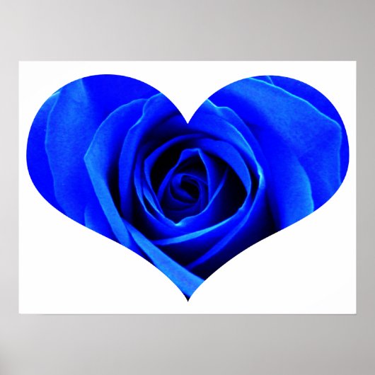Poster du Coeur Rose bleu (Devant)