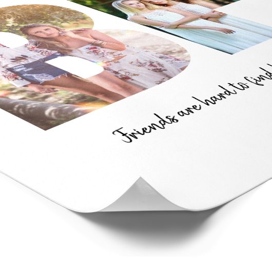 Poster du collage photo BFF (Coin)