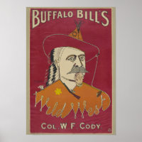 Poster du colonel W. F. Cody de Buffalo Bill