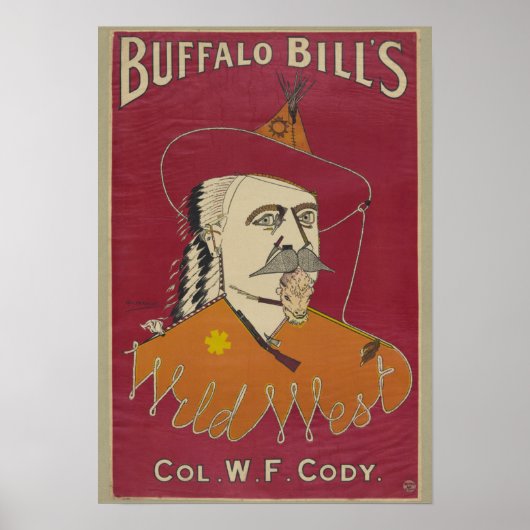 Poster du colonel W. F. Cody de Buffalo Bill (Devant)