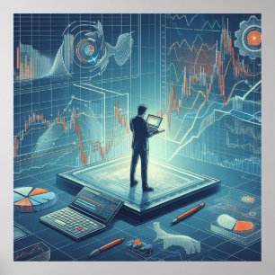 Poster du commerce stock