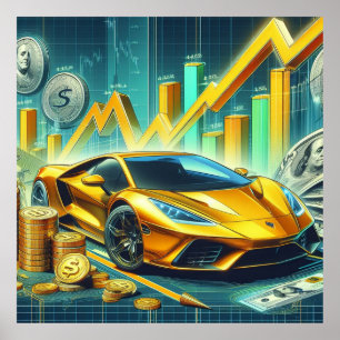 Poster du commerce stock