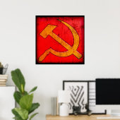 Poster du communisme URSS marteau et faucille (Bureau à domicile)