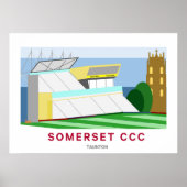Poster du concepteur de cricket du comté de Somers (Devant)