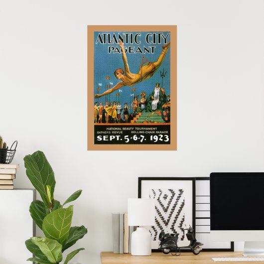 Poster du concours de la ville d'Atlantique (Bureau à domicile)