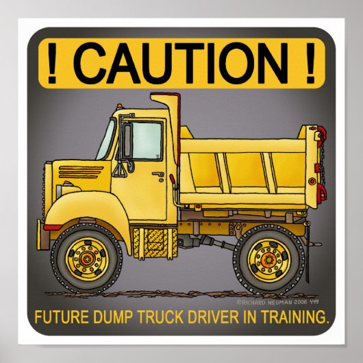 Poster du conducteur de camion de vidange Future I (Devant)