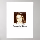 Poster du conseil d'administration du bat mitzvah (Devant)