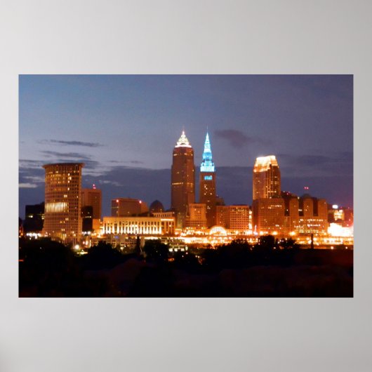 Poster du cool Blue Cleveland Ohio (sans texte) (Devant)