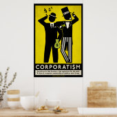 Poster du corporatisme (Cuisine)