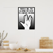 Poster du corps à la science-fiction (Cuisine)