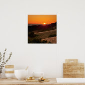 Poster du coucher de soleil de Californie (Cuisine)
