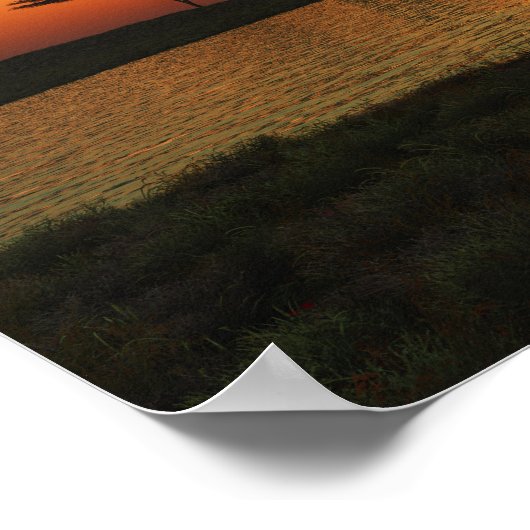 Poster du coucher de soleil de Savanna (Coin)