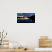 Poster du coucher de soleil du pont Wellesley Isla (Cuisine)