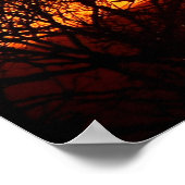 Poster du coucher de soleil Orange Squash (Coin)