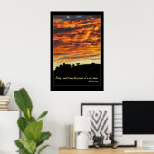 Poster du coucher de soleil pacifique (Bureau à domicile)