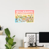 Poster du coucher de soleil SoCal 24X16 (Bureau à domicile)