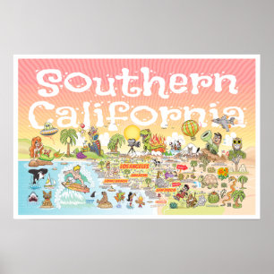 Poster du coucher de soleil SoCal 24X16