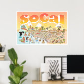 Poster du coucher de soleil SoCal 36X24 (Bureau à domicile)