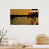 Poster du coucher de soleil sur le lac Monduran (Cuisine)
