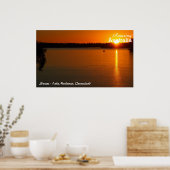 Poster du coucher de soleil sur le lac Monduran (Cuisine)