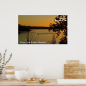 Poster du coucher de soleil sur le lac Monduran (Cuisine)