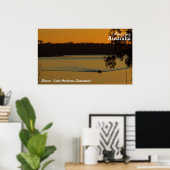 Poster du coucher de soleil sur le lac Monduran (Bureau à domicile)