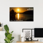 Poster du coucher de soleil sur le lac Monduran (Bureau à domicile)