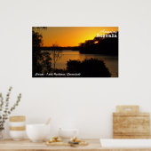 Poster du coucher de soleil sur le lac Monduran (Cuisine)