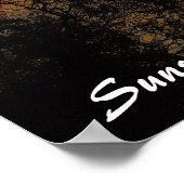 Poster du coucher de soleil sur le lac Monduran (Coin)