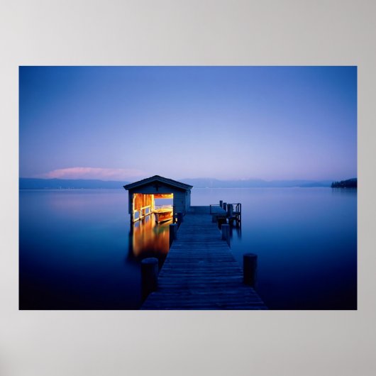 Poster du coucher de soleil sur le lac Tahoe (Devant)