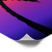 Poster du coucher de soleil tropical (Coin)