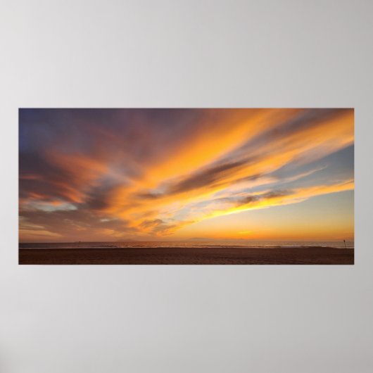 Poster du coucher du soleil (Devant)