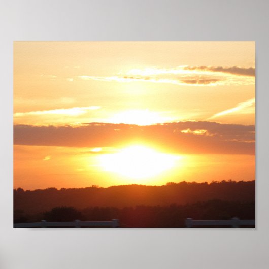 Poster du coucher du soleil (Devant)