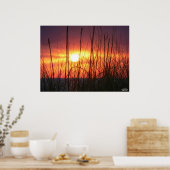 Poster du coucher du soleil (Cuisine)