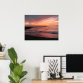 Poster du coucher du soleil (Bureau à domicile)