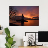 Poster du coucher du soleil à Tarrytown (Bureau à domicile)