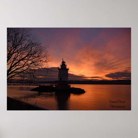 Poster du coucher du soleil à Tarrytown (Devant)