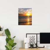 Poster du coucher du soleil d'août (Bureau à domicile)