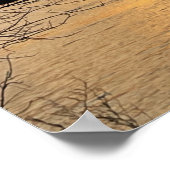 Poster du coucher du soleil de la rivière (Coin)