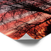 Poster du coucher du soleil et de la silhouette de (Coin)