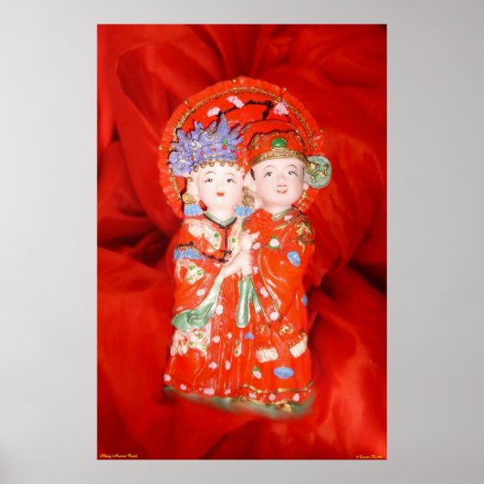 Poster du couple marié heureux (Devant)