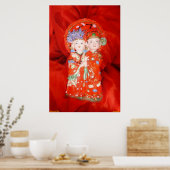 Poster du couple marié heureux (Cuisine)