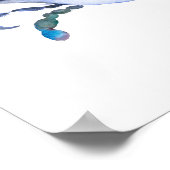 Poster du crabe bleu aquarelle (Coin)