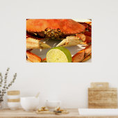 Poster du crabe de Dungeness (Cuisine)
