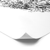 Poster du crâne de fleurs (Coin)