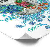 Poster du crâne floral (Coin)