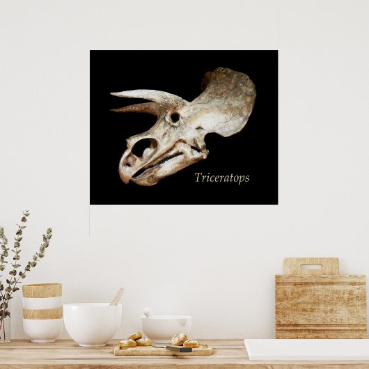 Poster du crâne Triceratops (Cuisine)