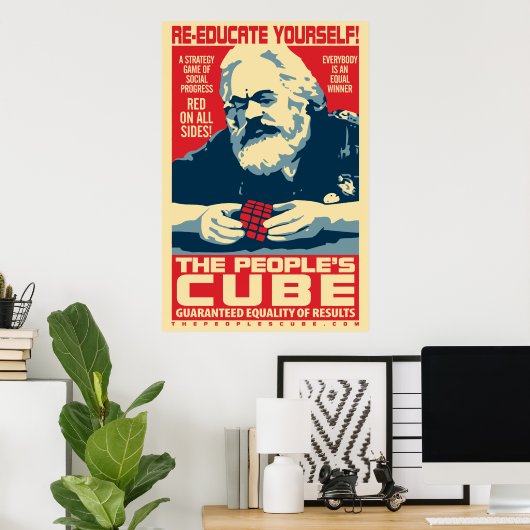 Poster du Cube du Peuple Marx (Bureau à domicile)