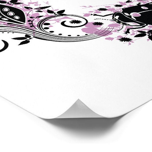 Poster du cycle de vie de Ladybug - violet (Coin)